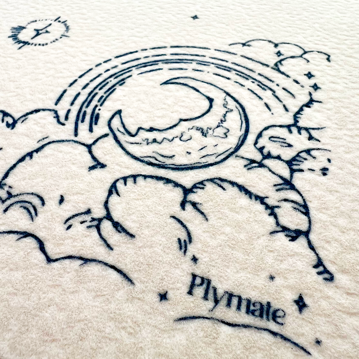 LUNA Blanc encre Bleu nuit